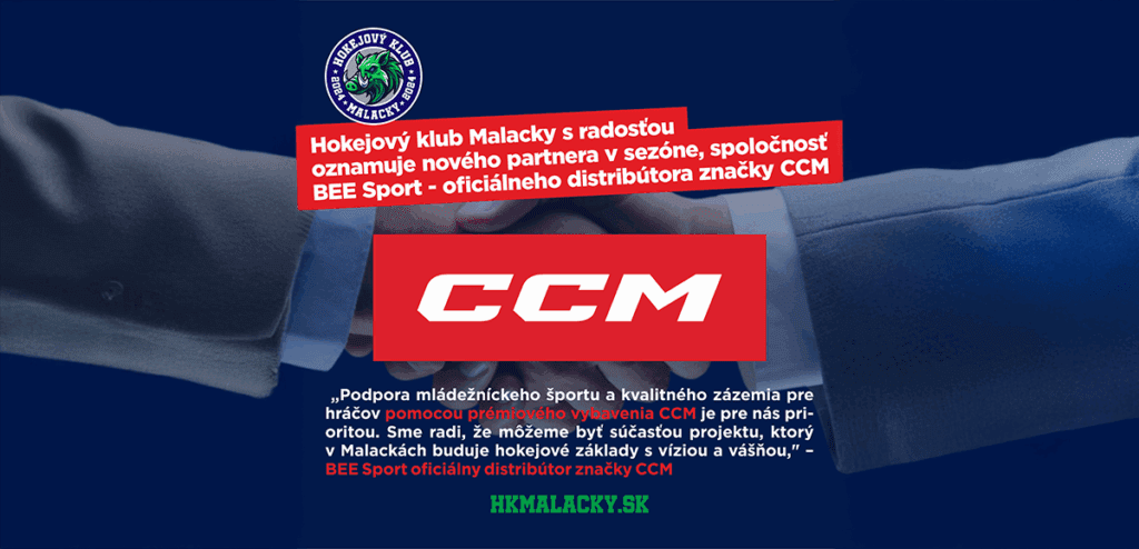Novy partner kanadská hokejová značka CCM
